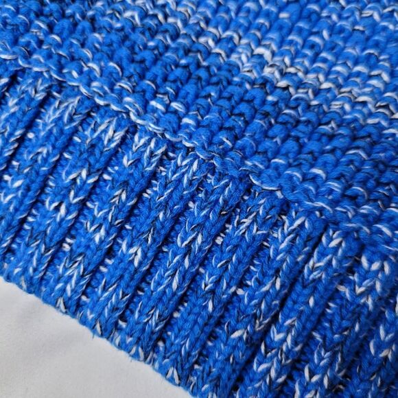 S GAP oversized blue black white crew neck soft cotton sweater SMALL - Picture 7 of 8